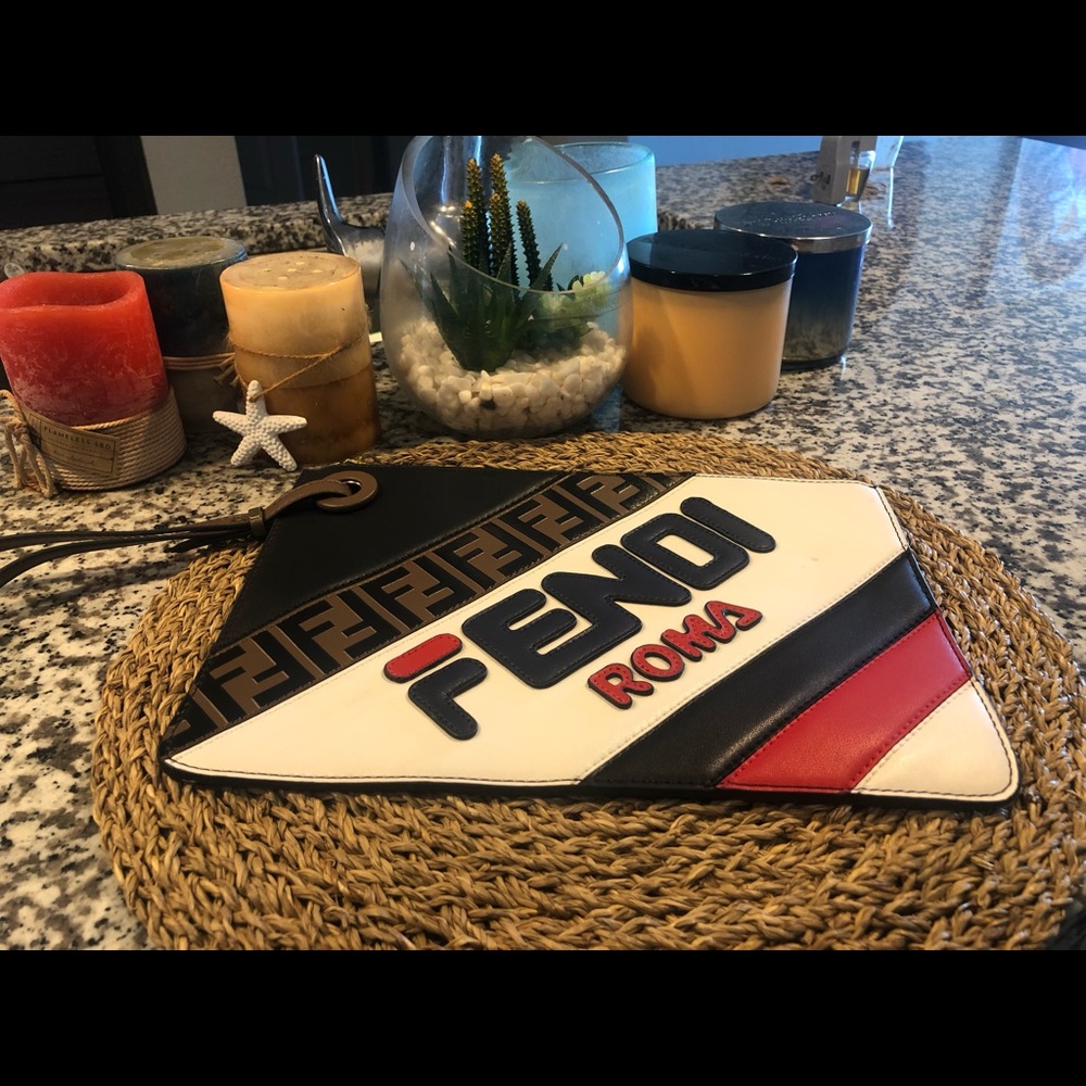 Fendi Medium leather clutch